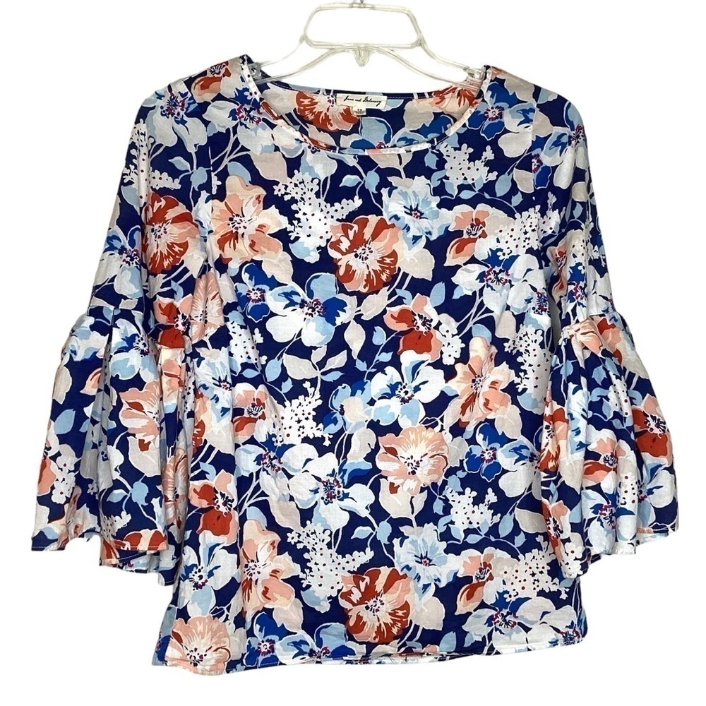 💰Jane and Delancey 100% Cotton Floral‎ Top